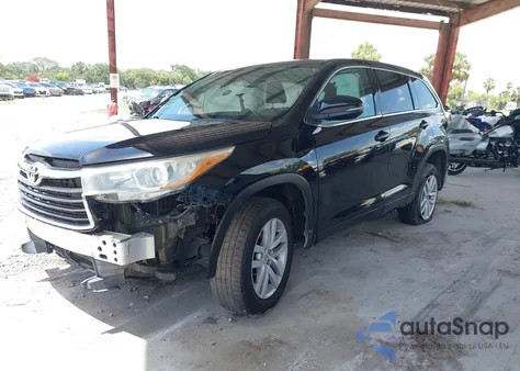 2015 Toyota Highlander Le z USA, uszkodzony, nr VIN 5TDZARFH0FS015920